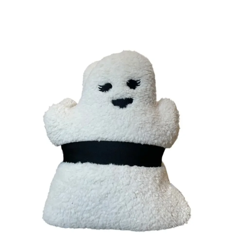 Martha Stewart 16” Plush Ghost Pillows Sherpa Boy Girl Halloween 2 Pack NEW